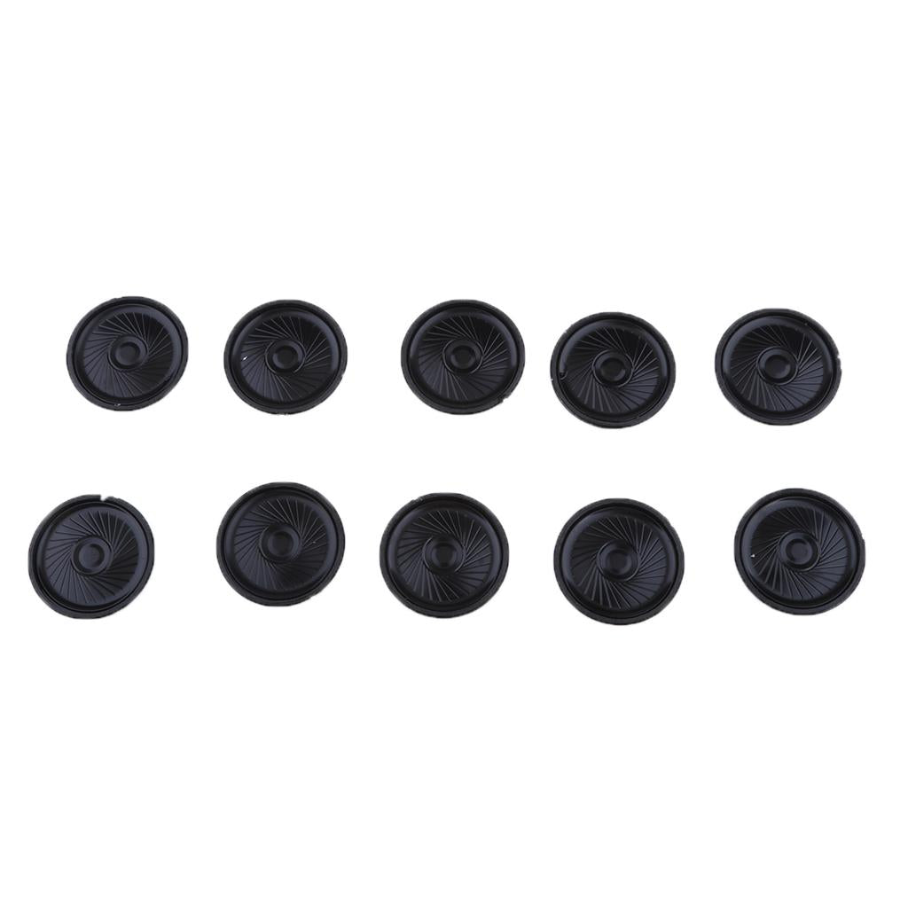 10Pieces Full Range Speaker 0.5W 8ohm Round Loudspeaker 40x40mm
