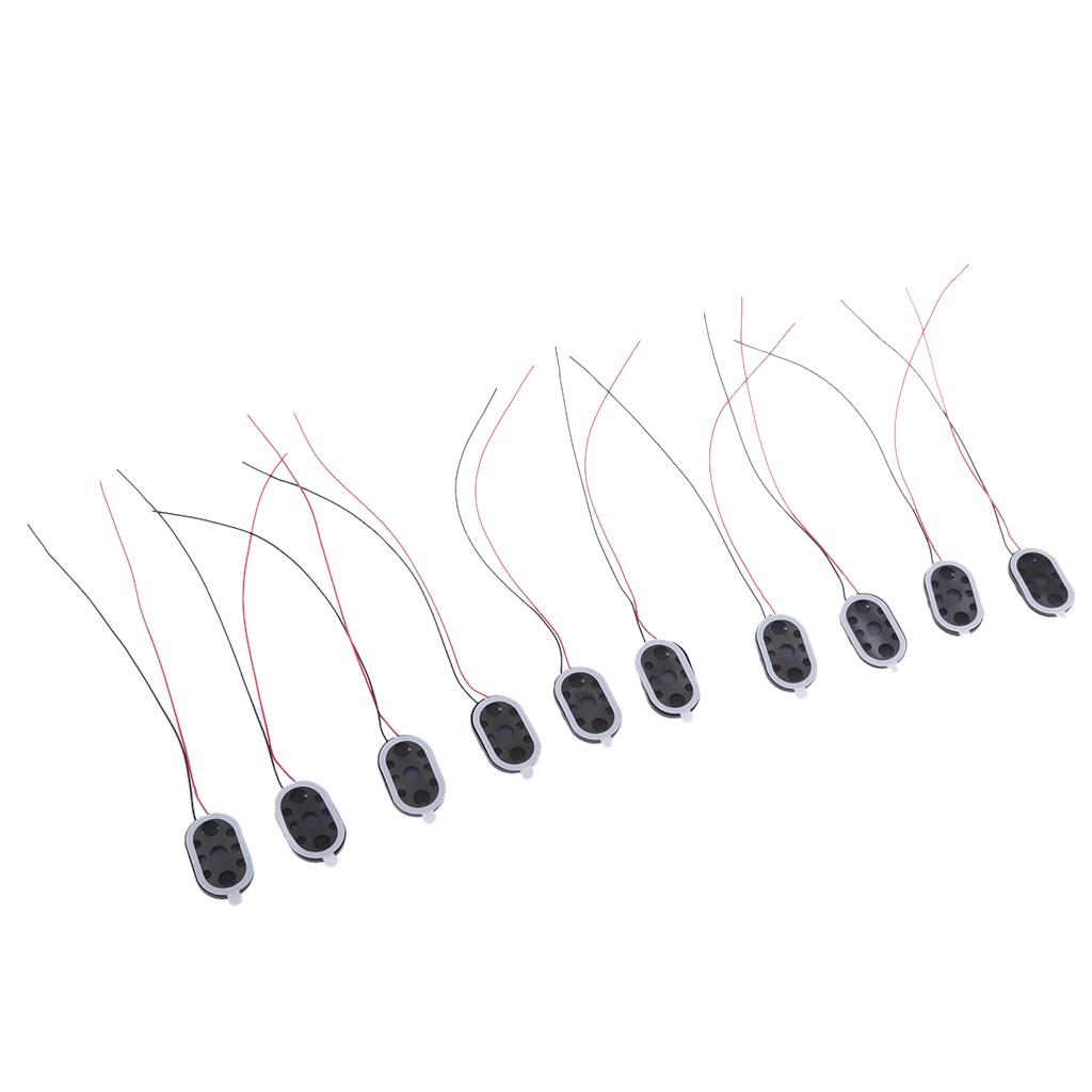 10Pieces Full Range Audio Speaker 1W 8ohm Ellipse Loudspeaker 24x15mm