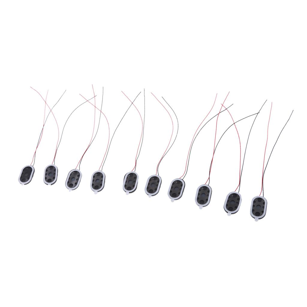 10Pieces Full Range Audio Speaker 1W 8ohm Ellipse Loudspeaker 24x15mm