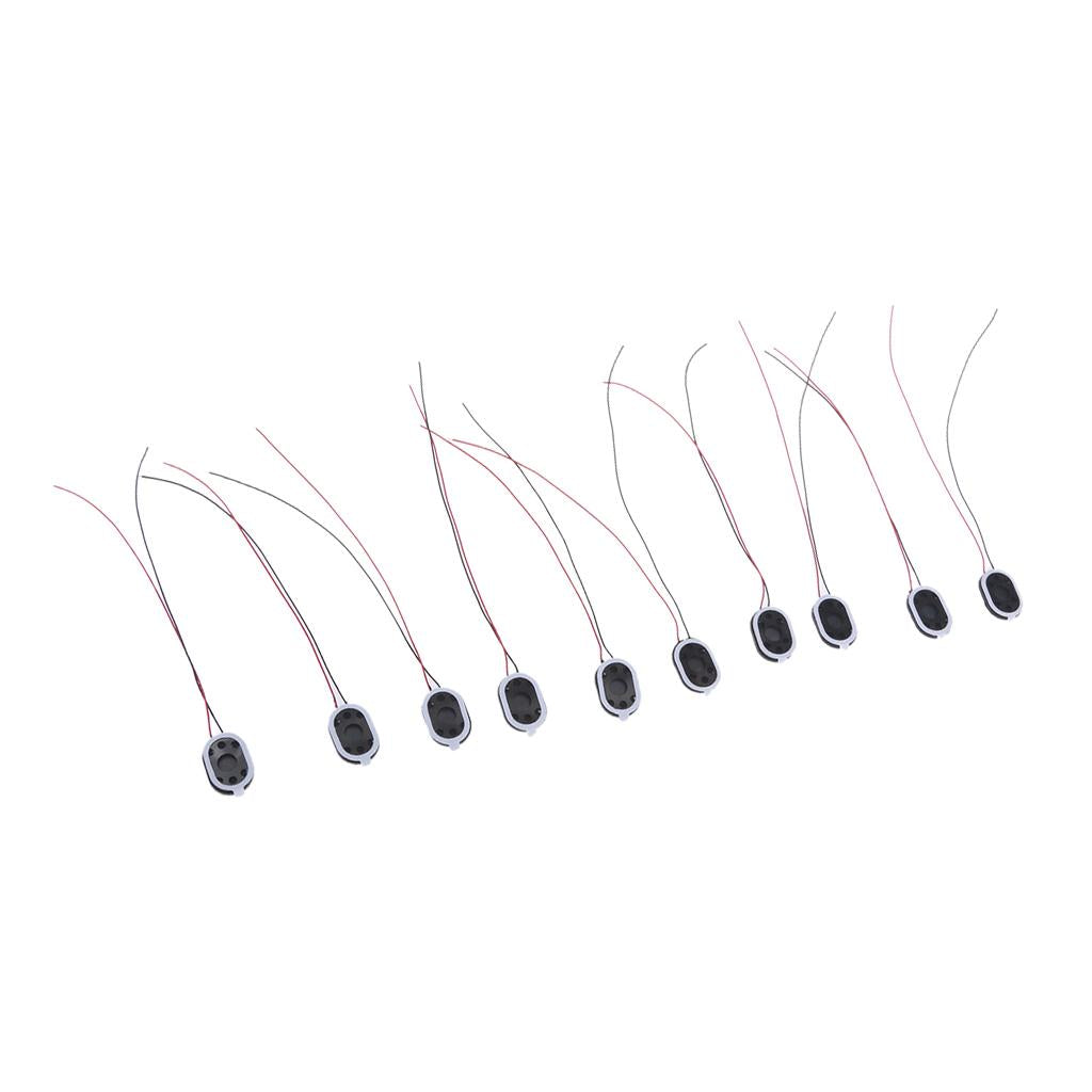 10Pieces Full Range Audio Speaker 1W 8ohm Ellipse Loudspeaker 20x14mm
