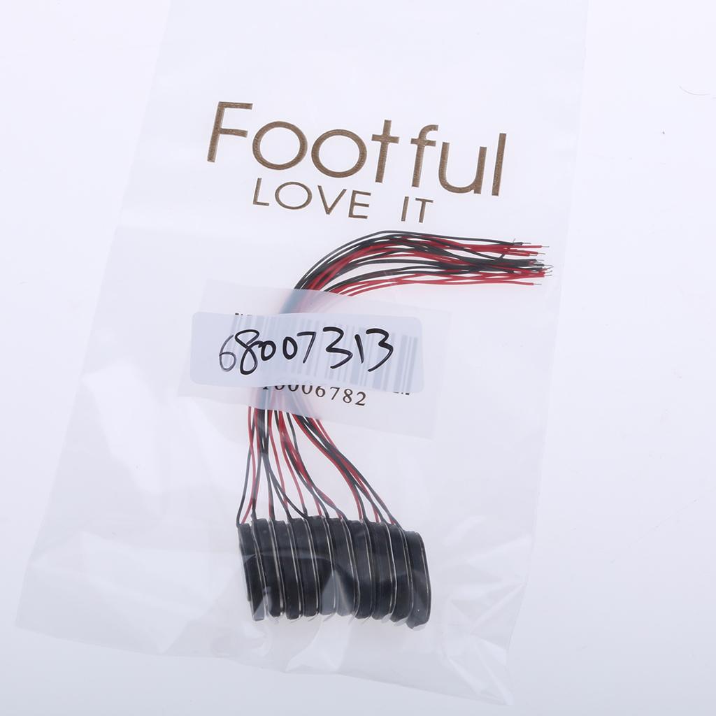 10Pieces Full Range Audio Speaker 1W 8ohm Ellipse Loudspeaker 20x14mm
