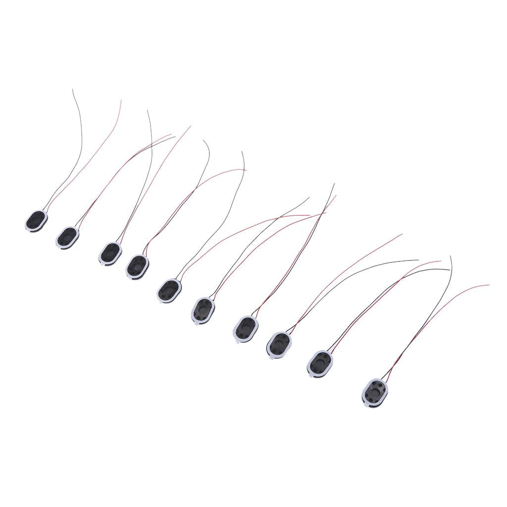 10Pieces Full Range Audio Speaker 1W 8ohm Ellipse Loudspeaker 20x14mm