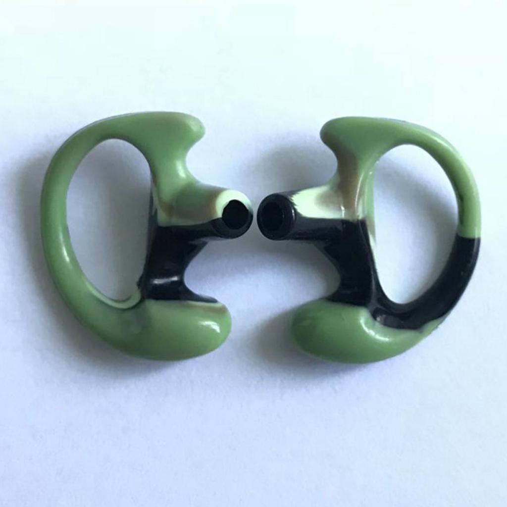 1Pair Silicone Ear Bud for Covert Acoustic Tube Earpiece For Two way Radio m