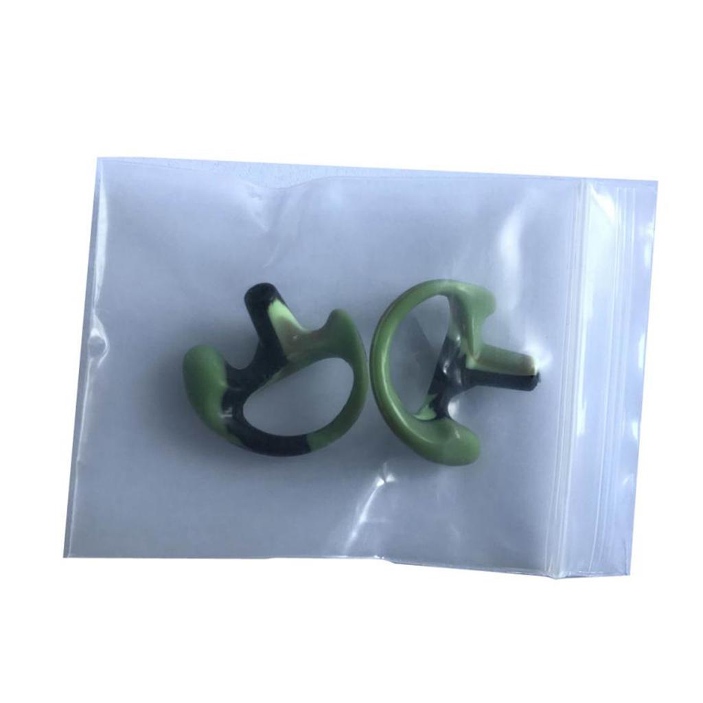 1Pair Silicone Ear Bud for Covert Acoustic Tube Earpiece For Two way Radio m