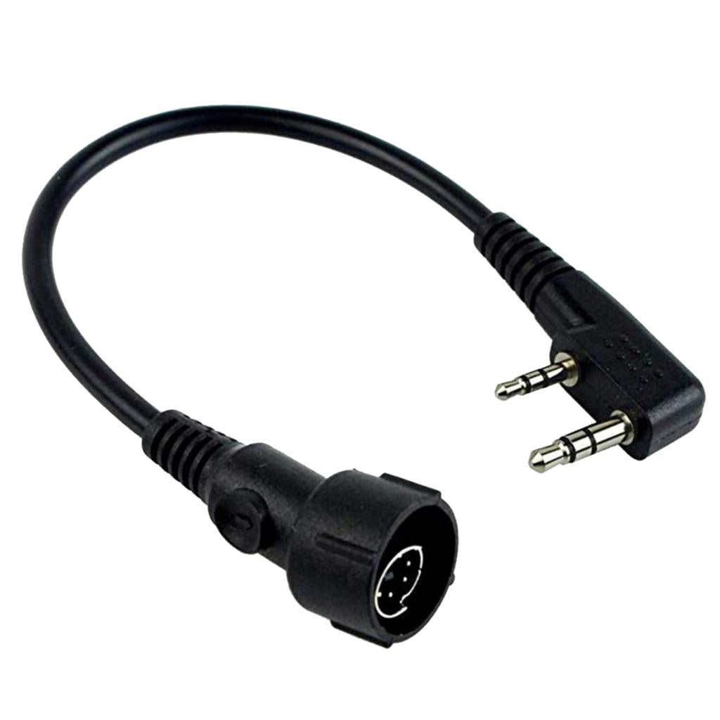 Mini Din Plug Connector Cable for Kenwood Puxing Baofeng Radio Headset
