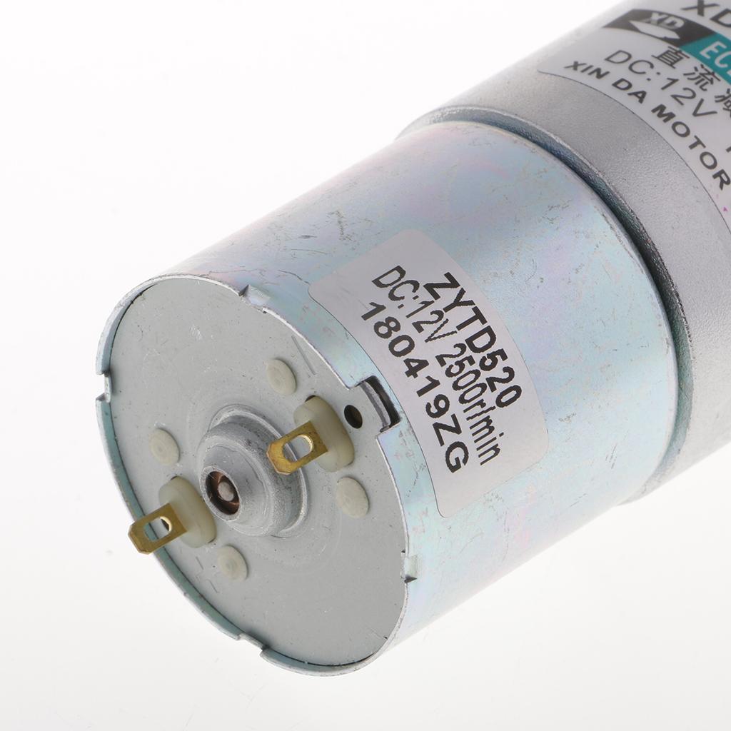 XD-37GB520 DC Motor 12V 10W 5RPM Gear Motor CW/CCW Brushed Geared Motor