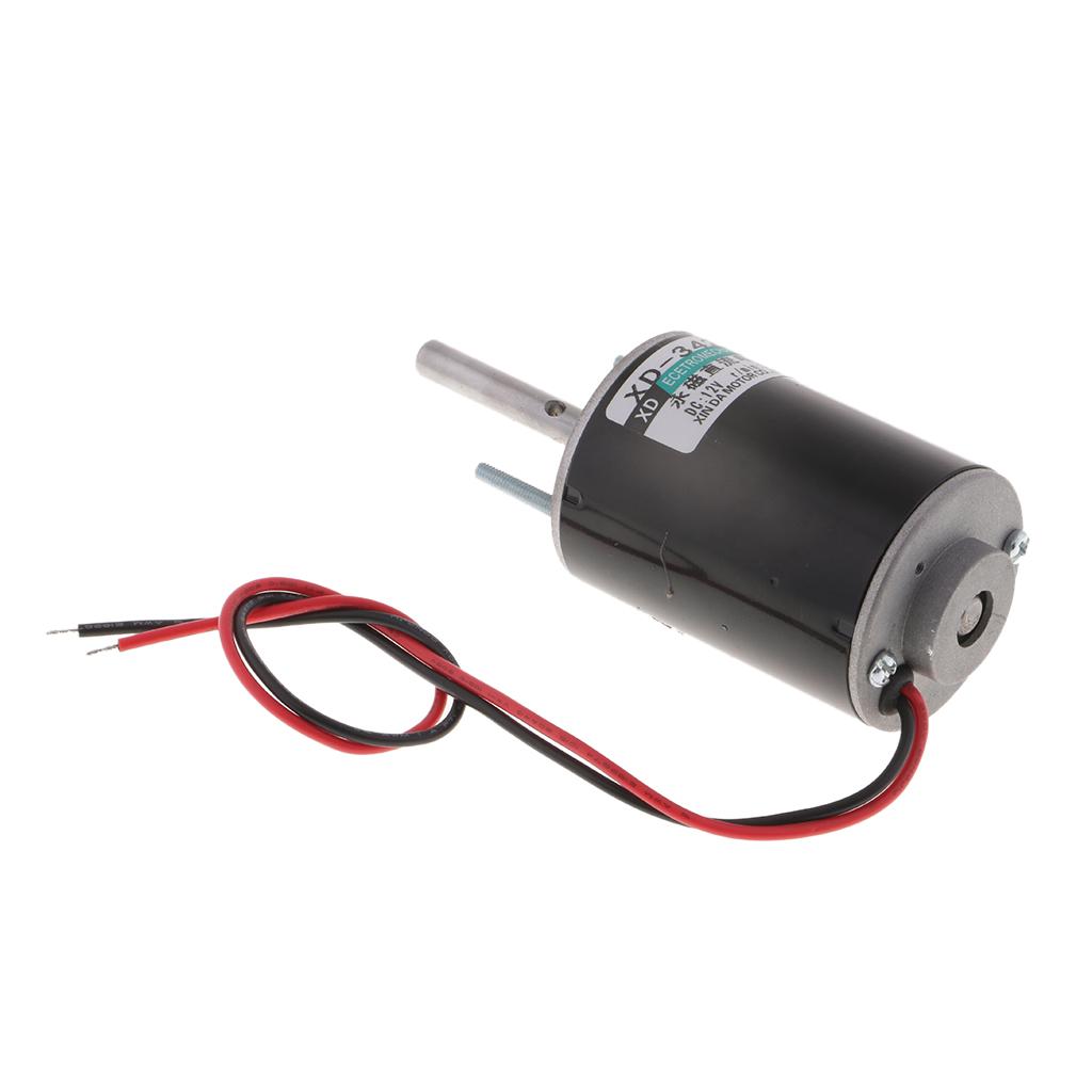 12V 30W High Speed CW/CCW Permanent Magnet DC Motor 3000RPM