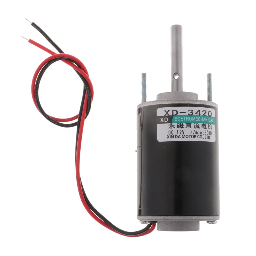 12V 30W High Speed CW/CCW Permanent Magnet DC Motor 3000RPM