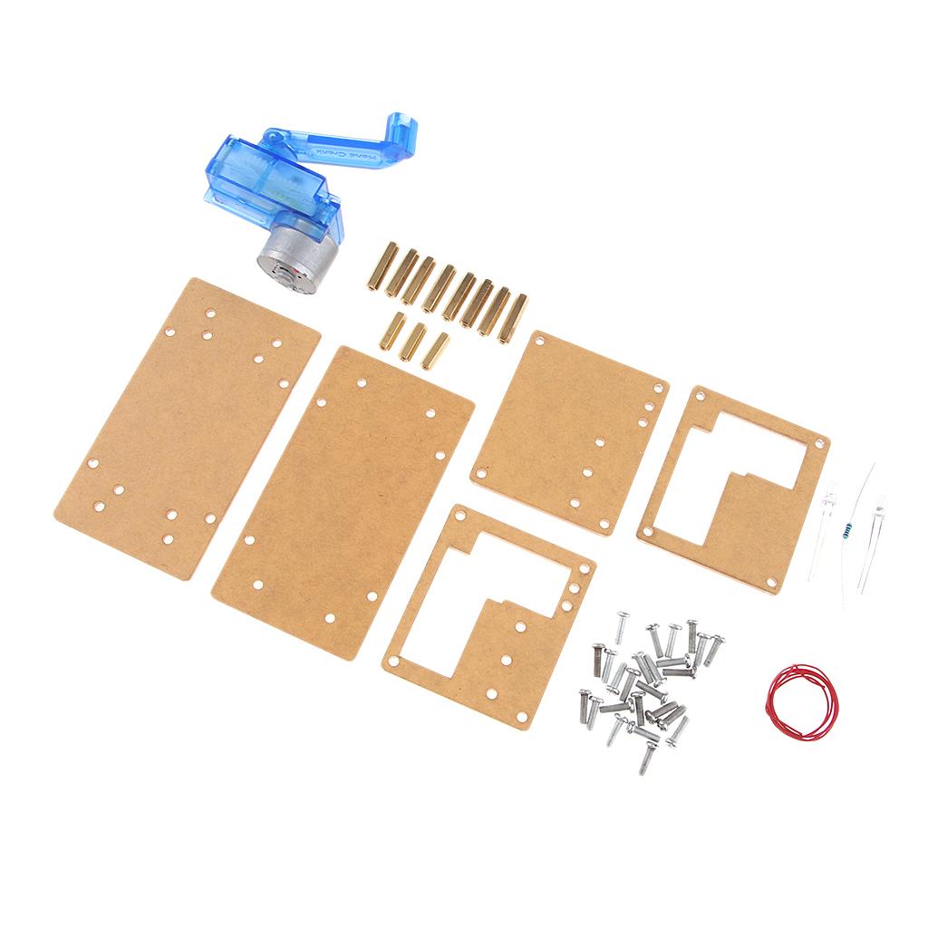Dynamo Hand Crank Generator Electronic Experiment DIY Kits Emergency power