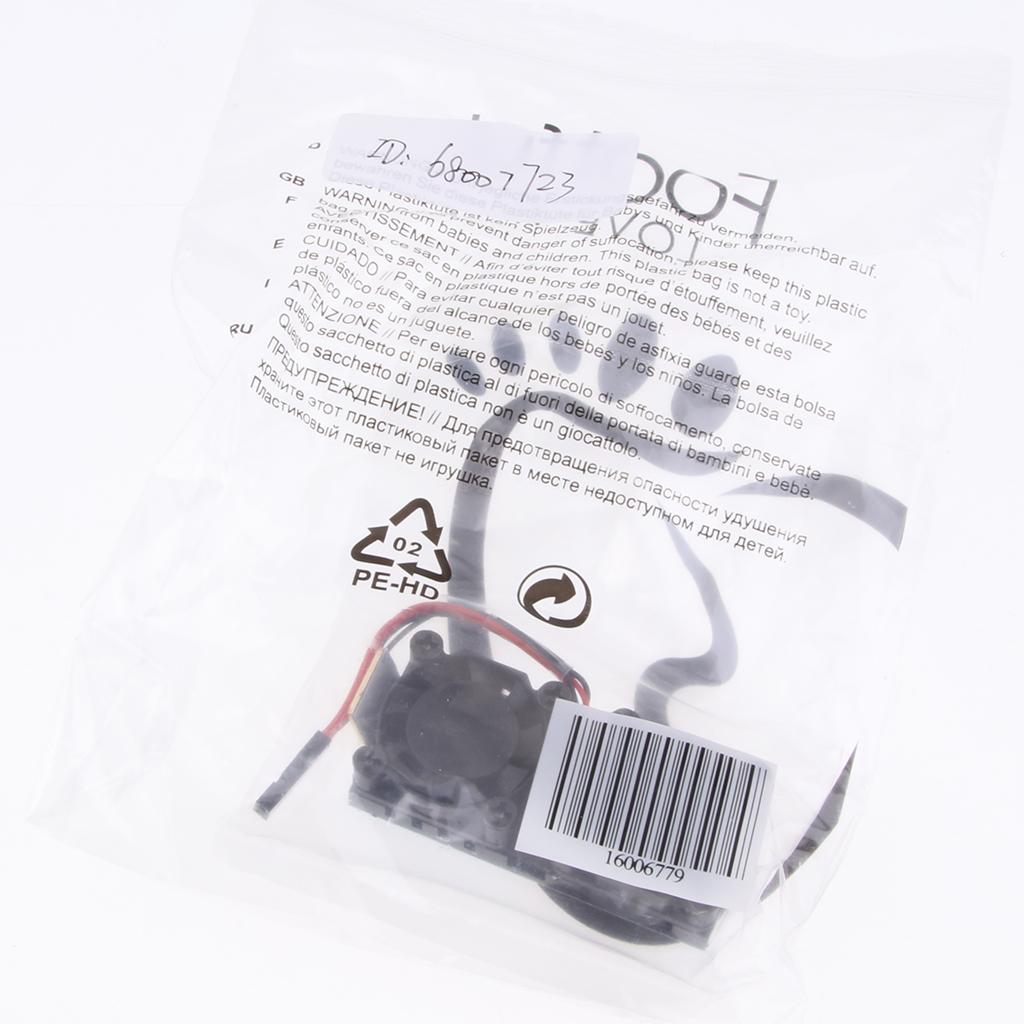 Dual Fan Cooling System Module with Heatsink for Raspberry Pi 3B, 2, 1