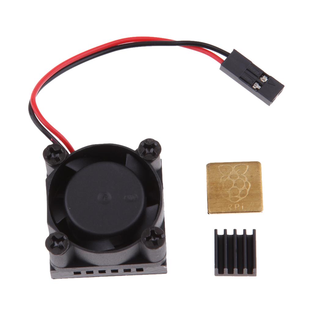 Cooling Fan System Module with Aluminum Heatsink for Raspberry Pi 3B+