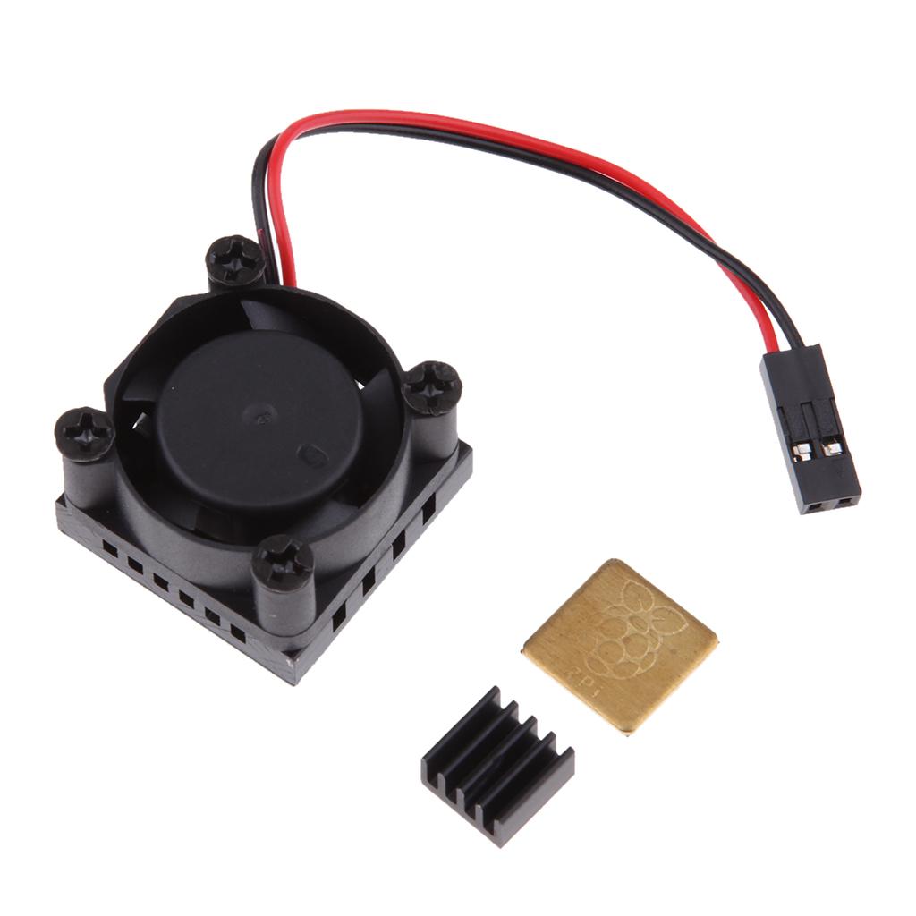 Cooling Fan System Module with Aluminum Heatsink for Raspberry Pi 3B+