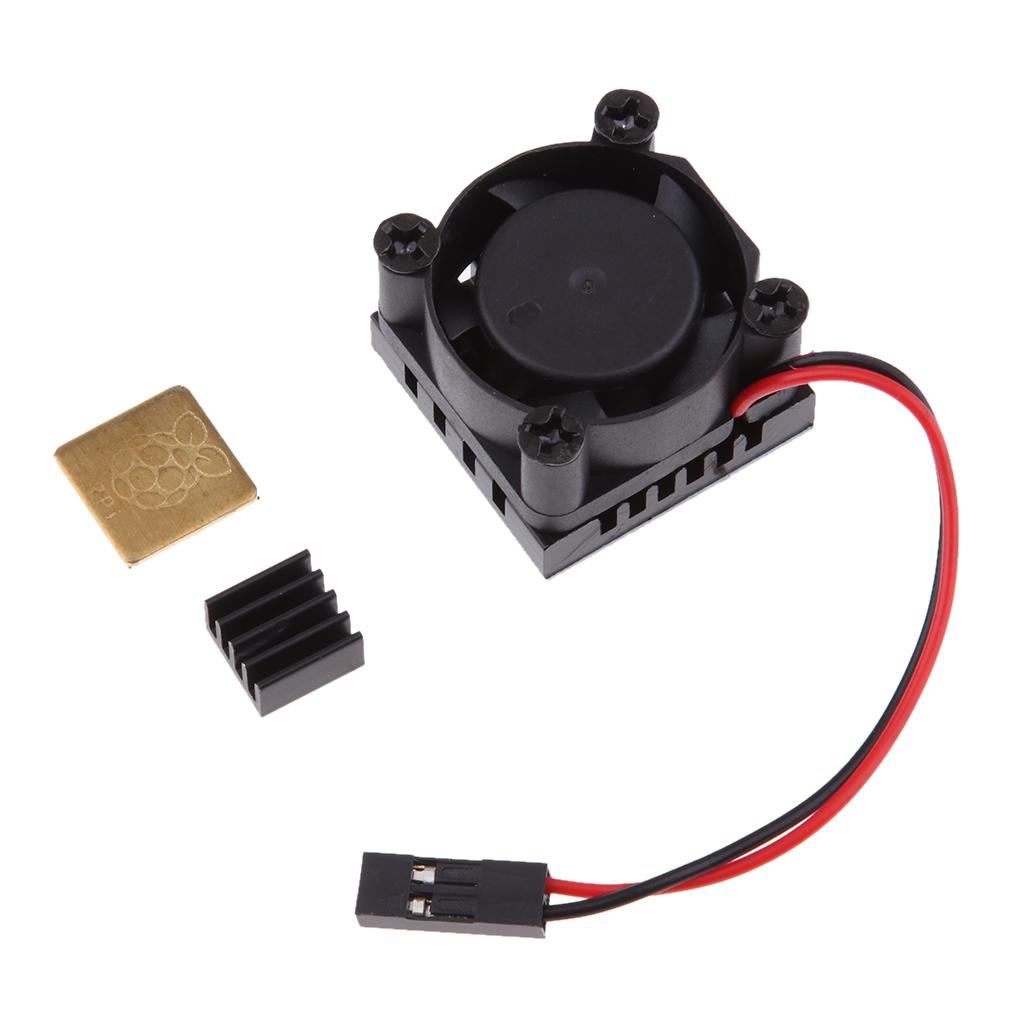 Cooling Fan System Module with Aluminum Heatsink for Raspberry Pi 3B+