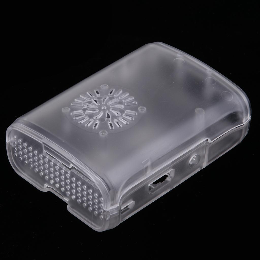 Protective Case Enclosure Box Cover &Mini Cooler Fan for Raspberry Pi 2/3/B+