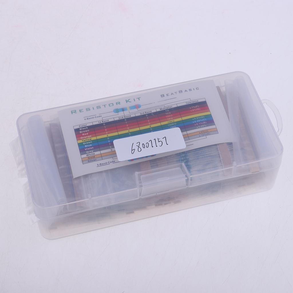 35 Values 1% Resistor Kit Assortment 0 Ohm - 1M Ohm (Pack of 1140)