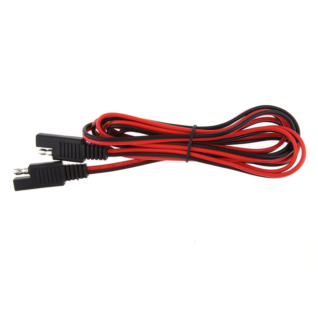 Universal 18AWG SAE Extension Adapters Charger Cables For Car Motor Solar Panel Batteries 2M (6.6ft)