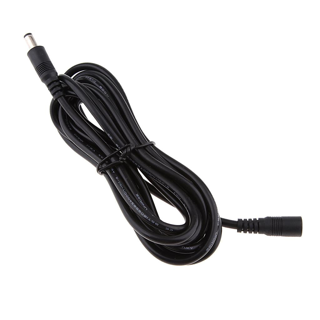 DC 5.5x2.1mm Socket Female to Male DC Power Plug Connection Extension Cable