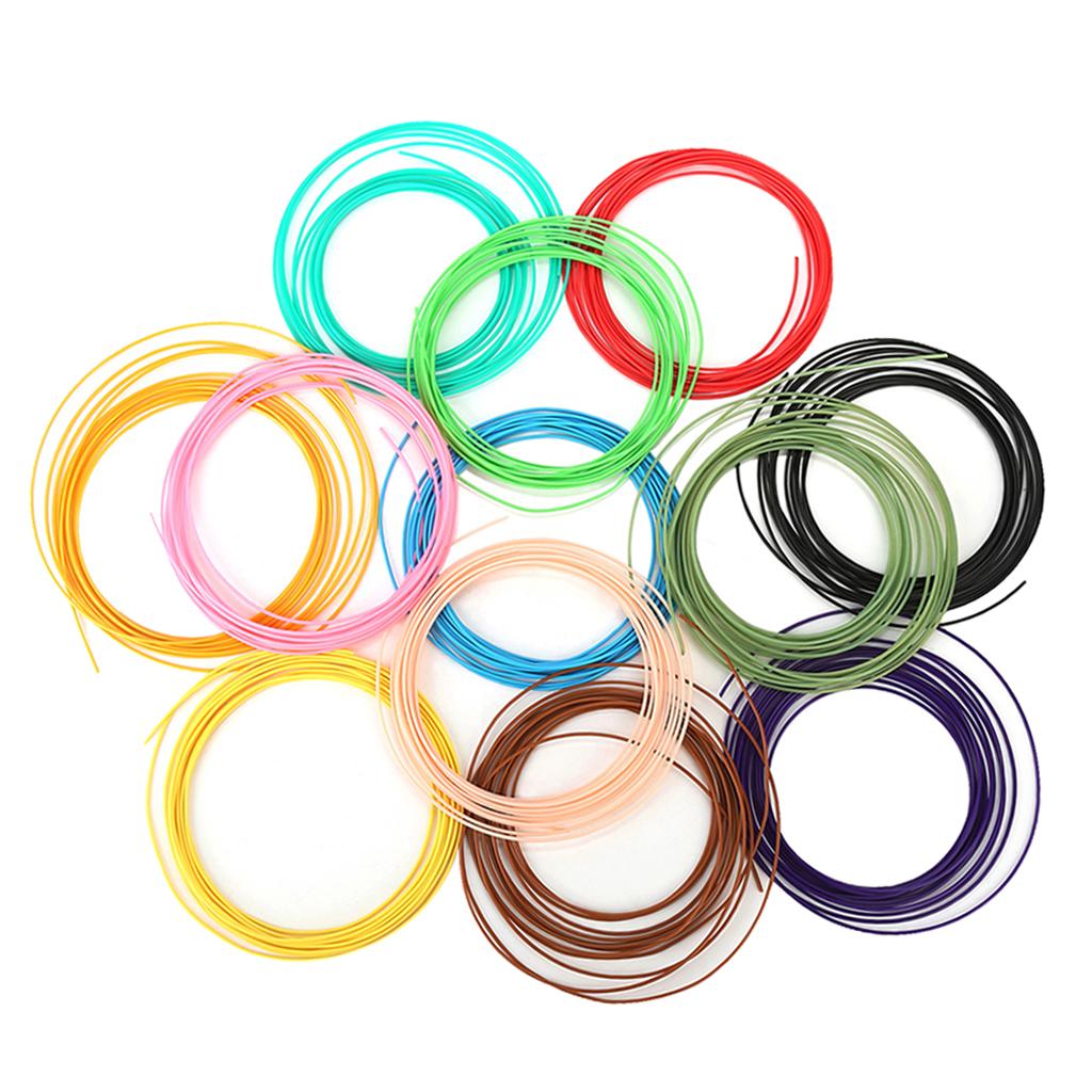 12pcs 3D Printer PLA Filament 1.75mm for Most 3D Printers and 3D Pens