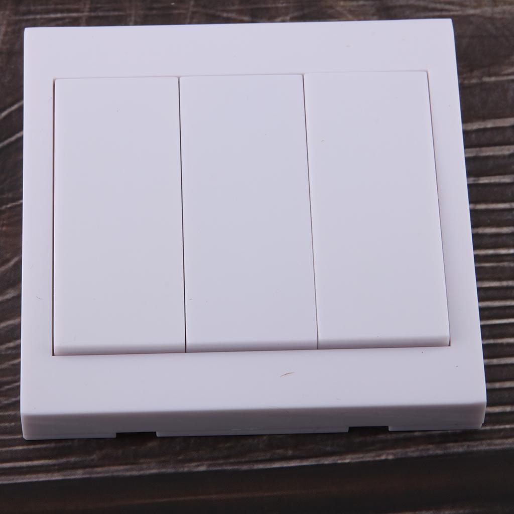 3 Ways Smart Home Wireless Remote Control Switch Wall Panel 433Mhz