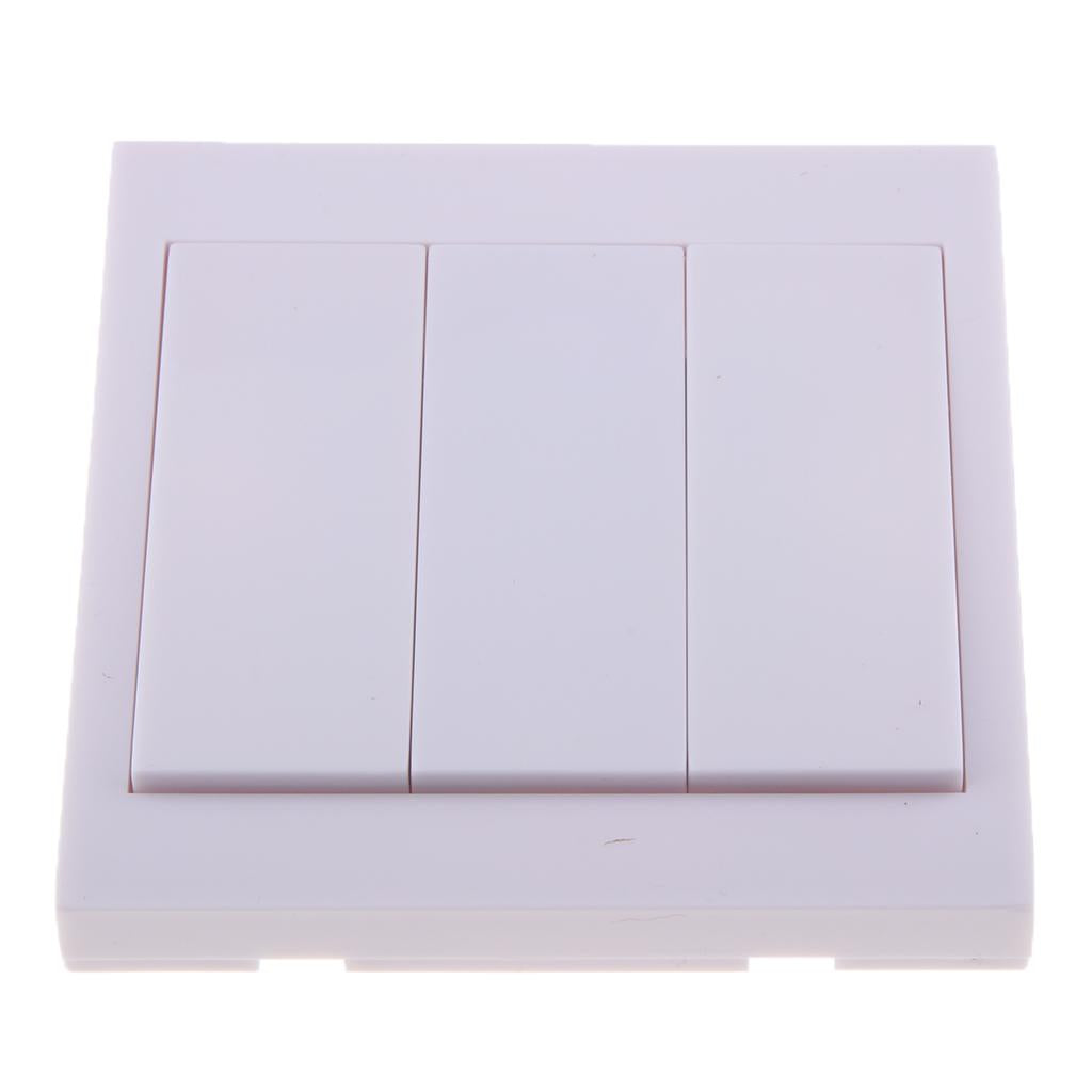 3 Ways Smart Home Wireless Remote Control Switch Wall Panel 433Mhz