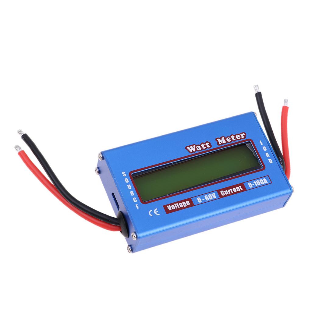 Digital LCD Battery 60V/100A Watt Meter Voltage Amp Monitor Power Analyzer