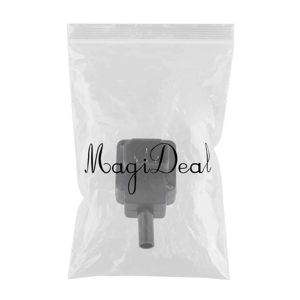 IEC Male C14 Right Angled 10A Connector Adapter Kettle Socket 90 Degree Plug