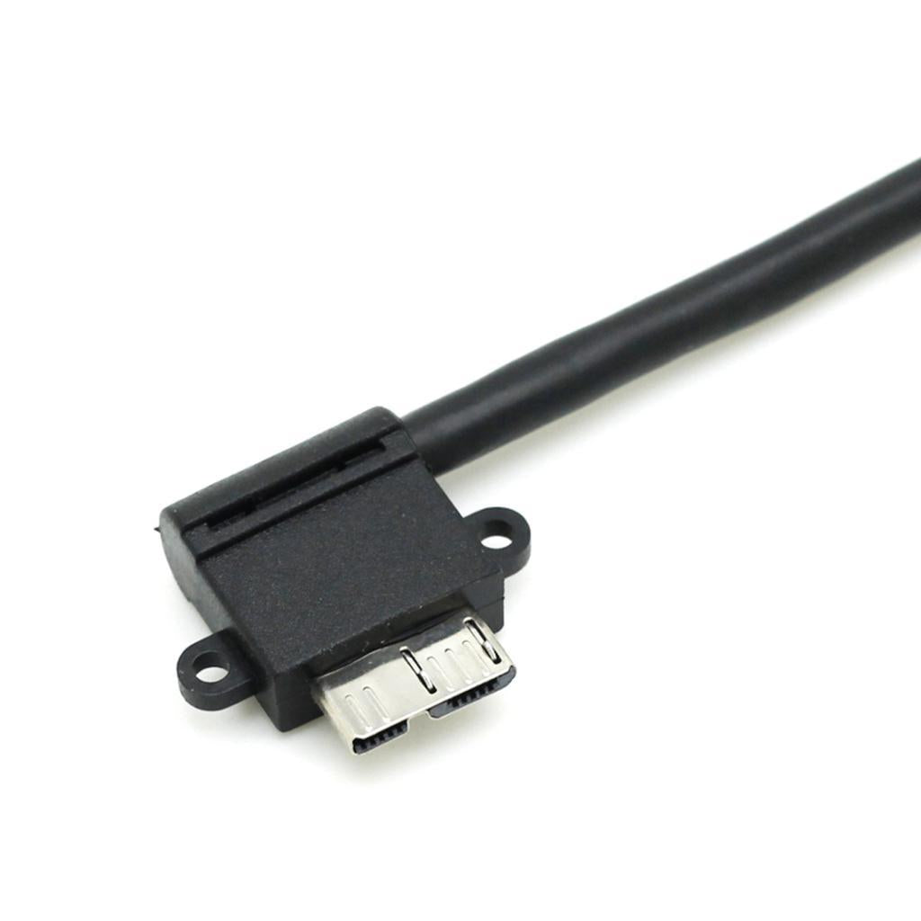 3xDown Angled 90 Degree USB 3.0 to Micro USB 3.0 10Pin Cable 25cm