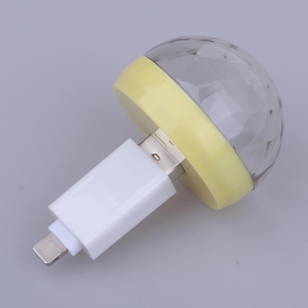 USB Mini Disco Lights for Home Party Led Stage Party Ball DJ Lighting Yellow