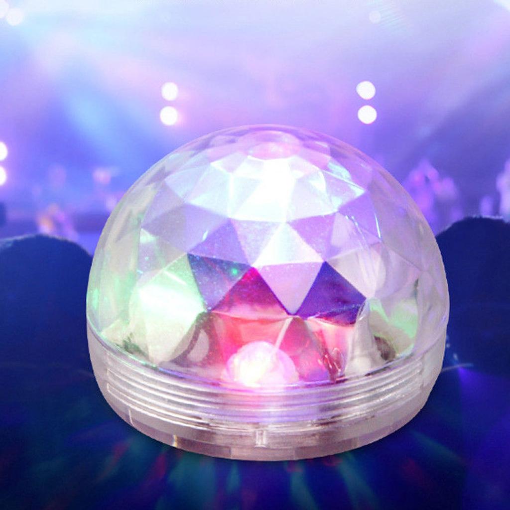 Voice control small magic ball light RGB mobile phone stage light  white