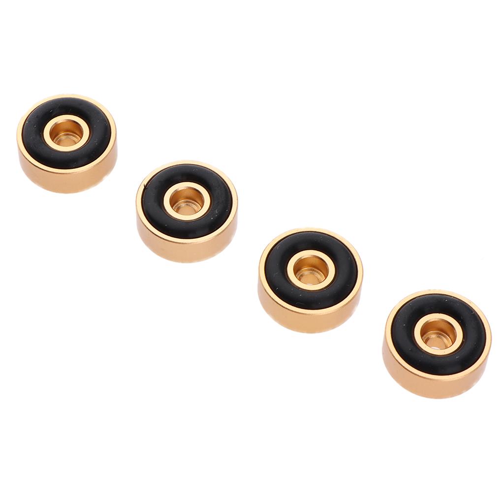 4x 50*15mm Aluminum Isolation Feet Pad Stand Base For CD Turntable Radio AMP Gold