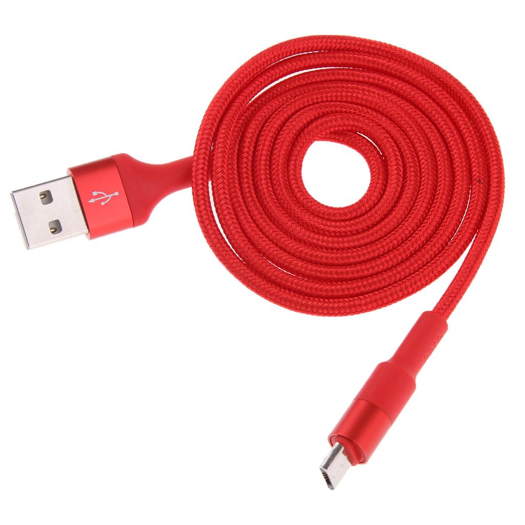 4xUSB Charging Power Supply Adapter Data Cable for Android Device Red