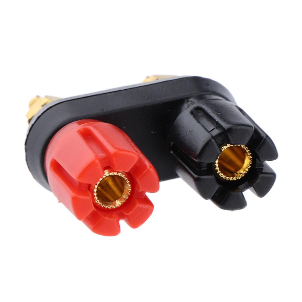 Dual 4mm Banana Plug Jack Socket Binding Post For Speaker Amplifier