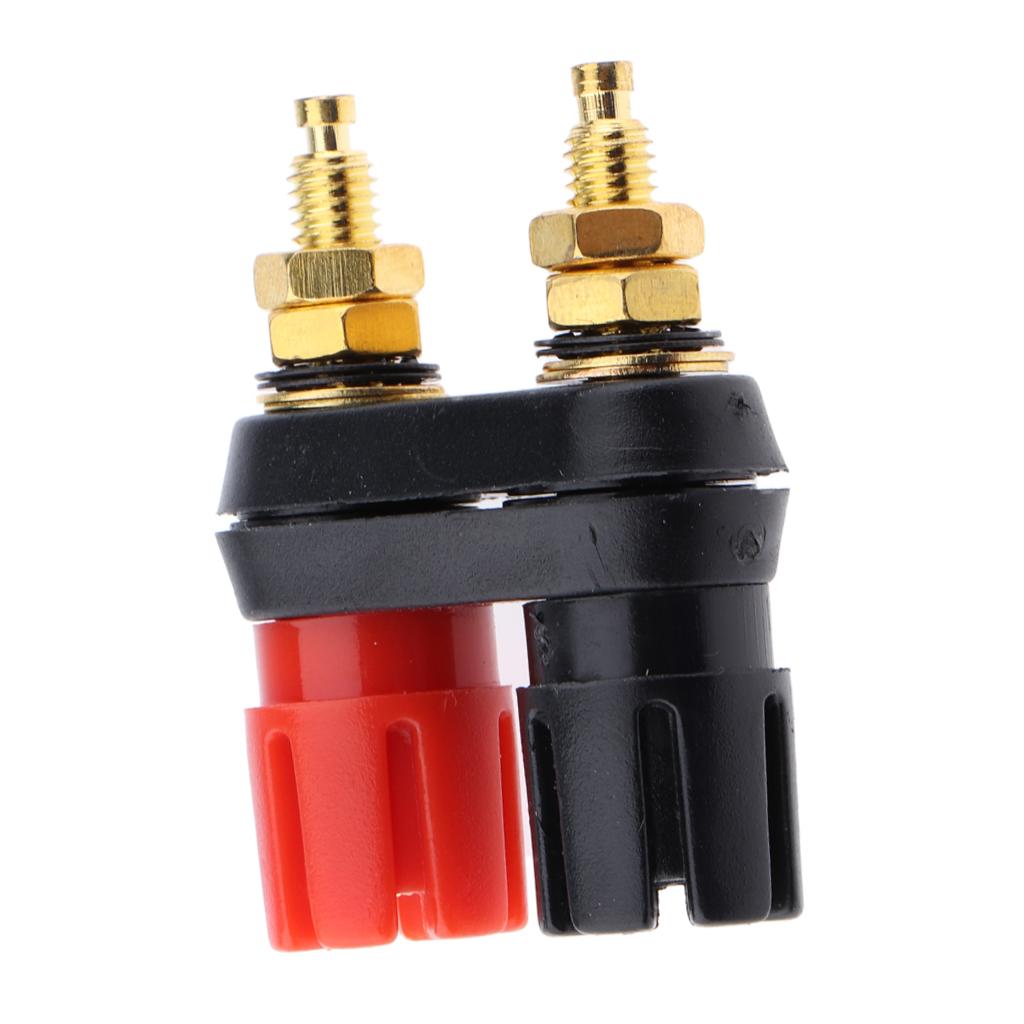 Dual 4mm Banana Plug Jack Socket Binding Post For Speaker Amplifier