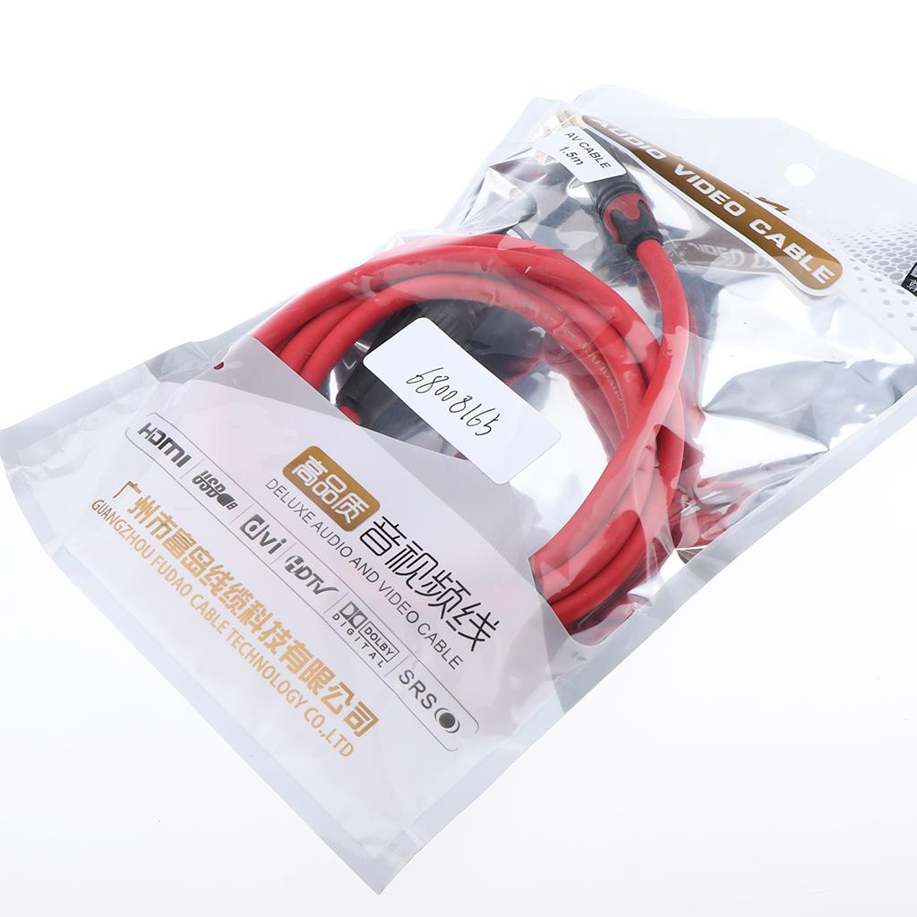 RCA Plug Male to 3 Pin XLR Male Plug Microphone Audio Adapter Cable 150cm