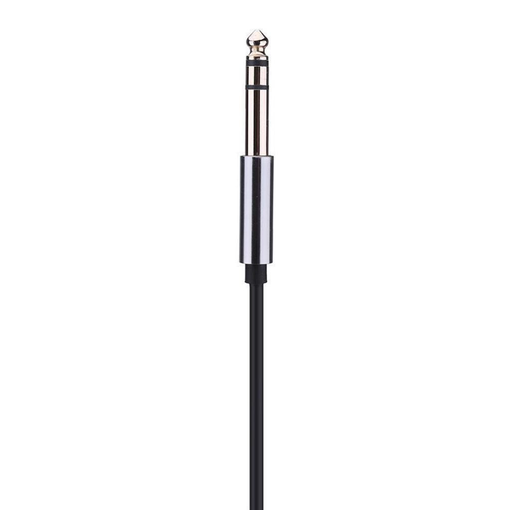 2Pieces 1.5m 3.5mm 1/8 Male To 6.35mm 1/4" Male Stereo Audio Cable"