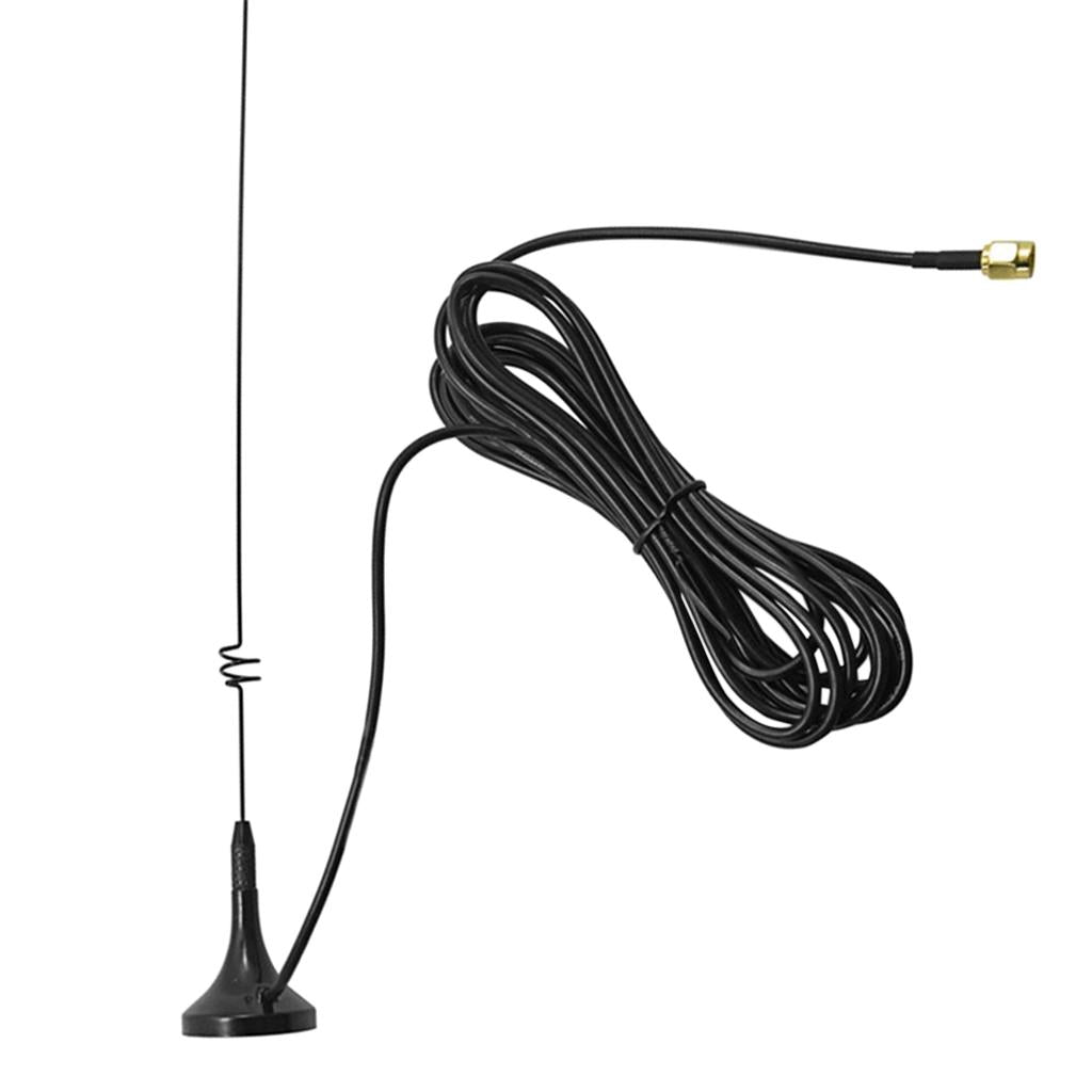 UT-108UV Radio Antenna SMA-Male Dual Band VHF+UHF (144/430Mhz) Magnetic Vehicle-Mounted Antenna for Compatible Two-Way Radio Walkie Talkies.