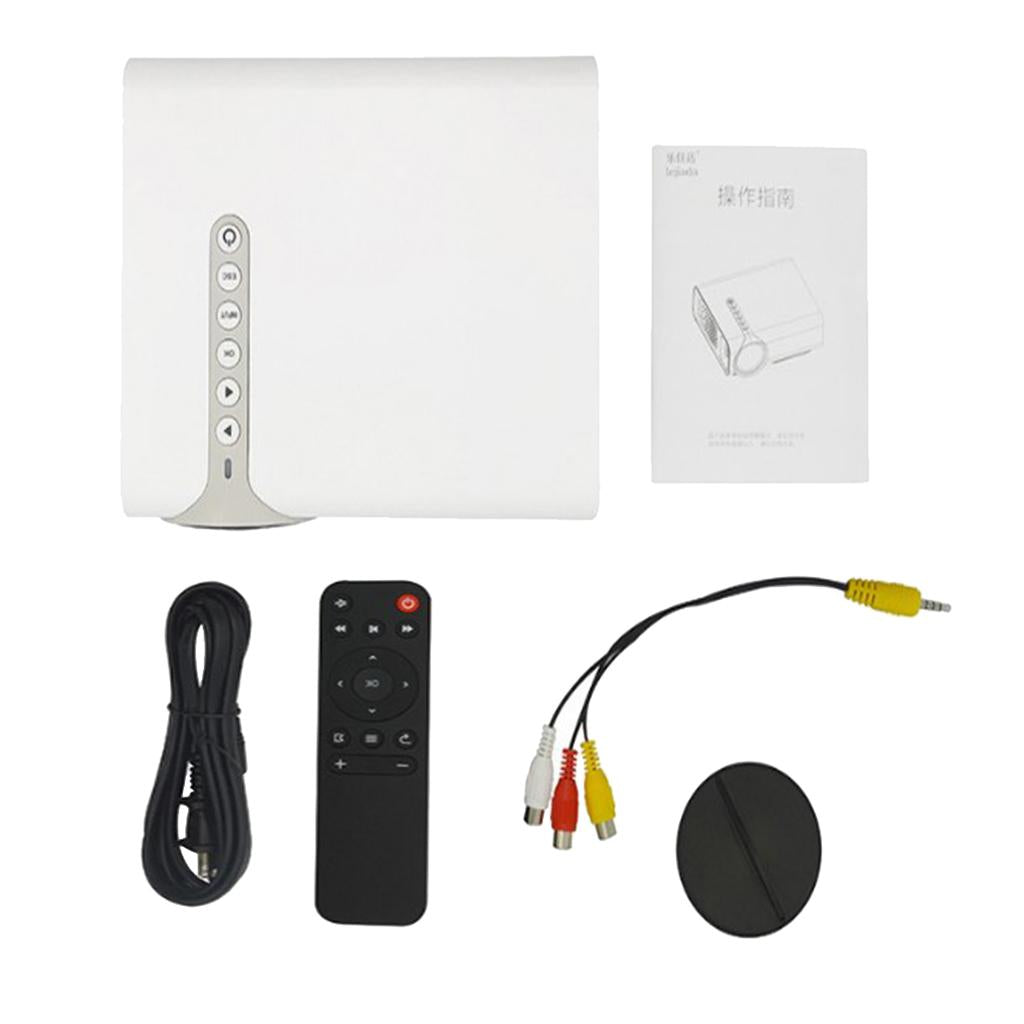 HD1080P Portable Home LED Projector USB Cinema Theater Multimedia AV HD