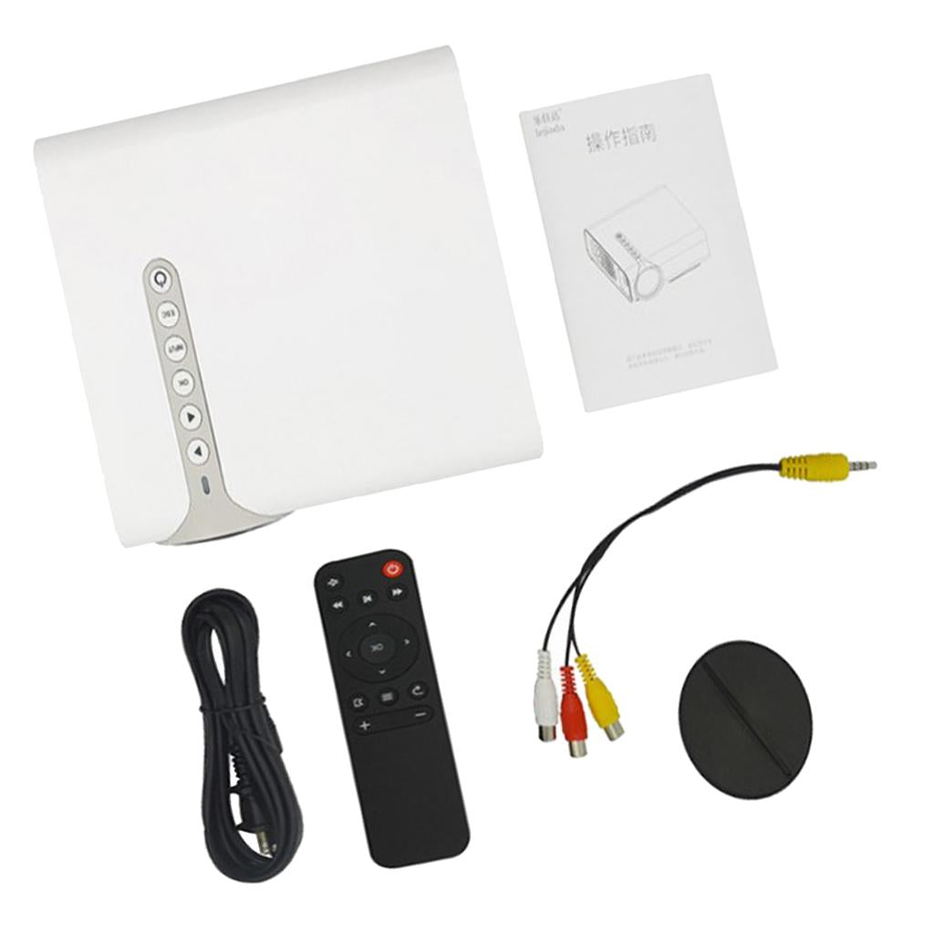 HD1080P Portable Home LED Projector USB Cinema Theater Multimedia AV HD