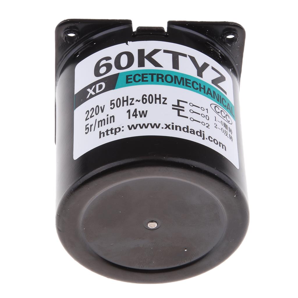 60KTYZ 220V 5RPM Permanent Magnetic Electric Synchronous Motor 14W 