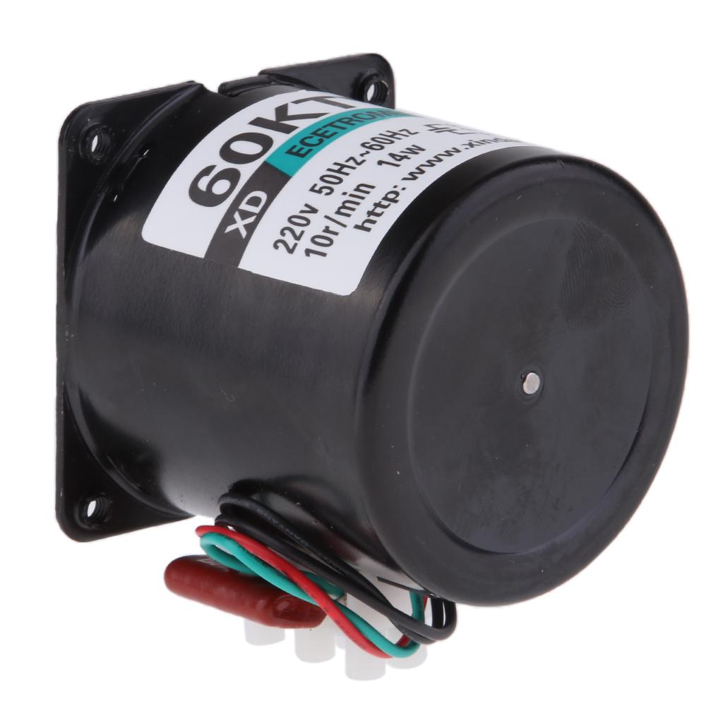 60KTYZ 220V 10RPM Permanent Magnetic Electric Synchronous Motor 14W 