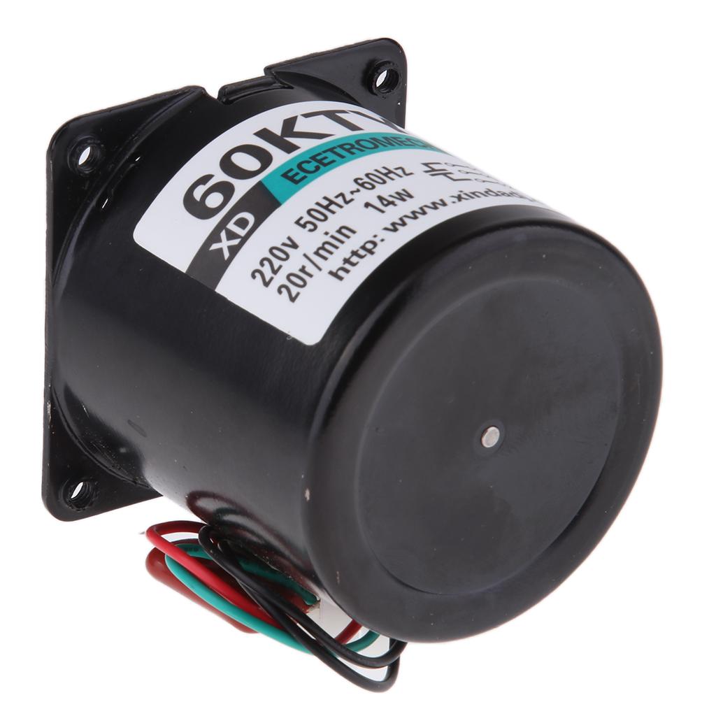 60KTYZ 220V 20RPM Permanent Magnetic Electric Synchronous Motor 14W 