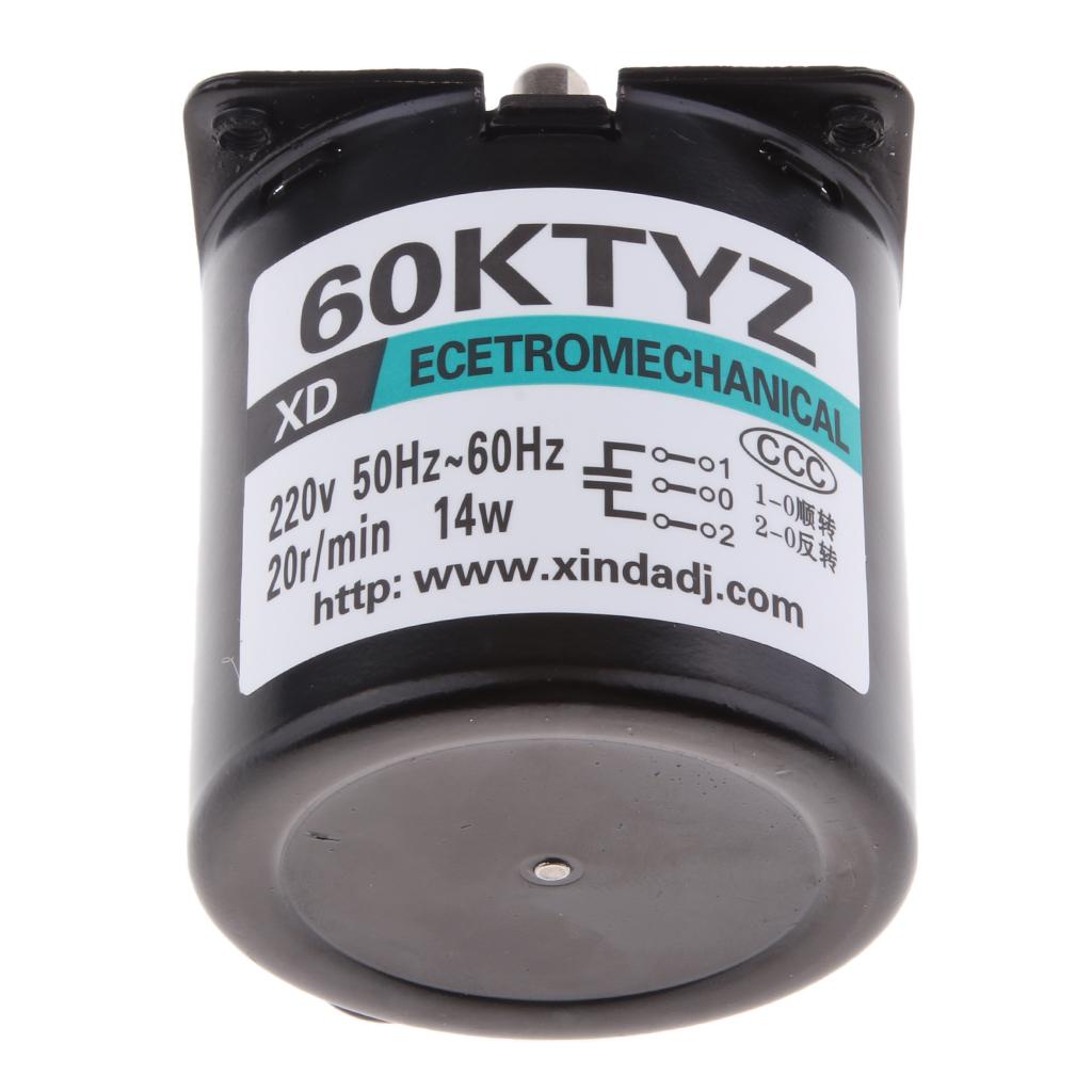 60KTYZ 220V 20RPM Permanent Magnetic Electric Synchronous Motor 14W 