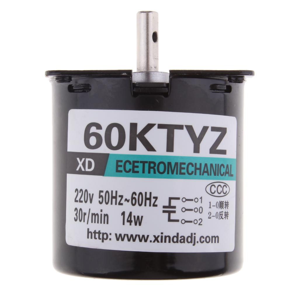 60KTYZ 220V 30RPM Permanent Magnetic Electric Synchronous Motor 14W 