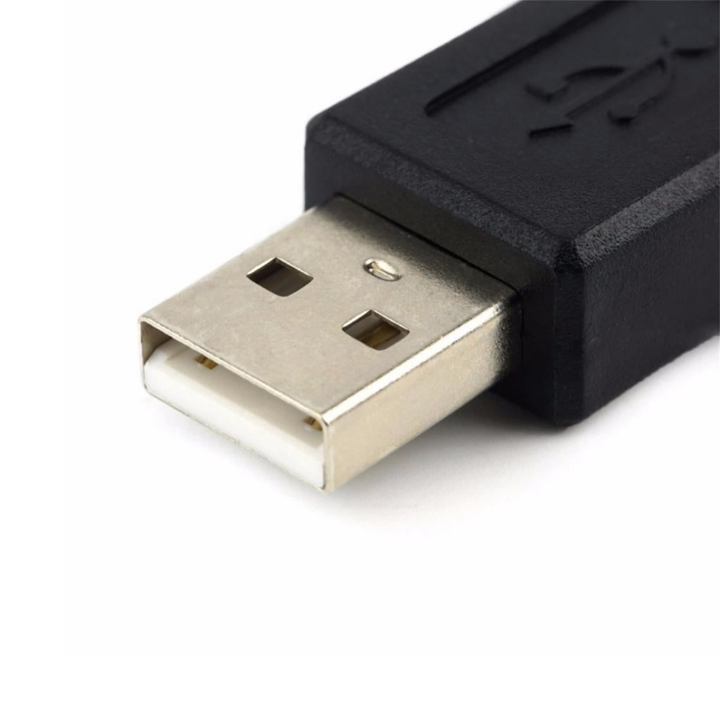2Pcs USB2.0 Male to Micro USB Female Charging Adapter Data Converter Plug