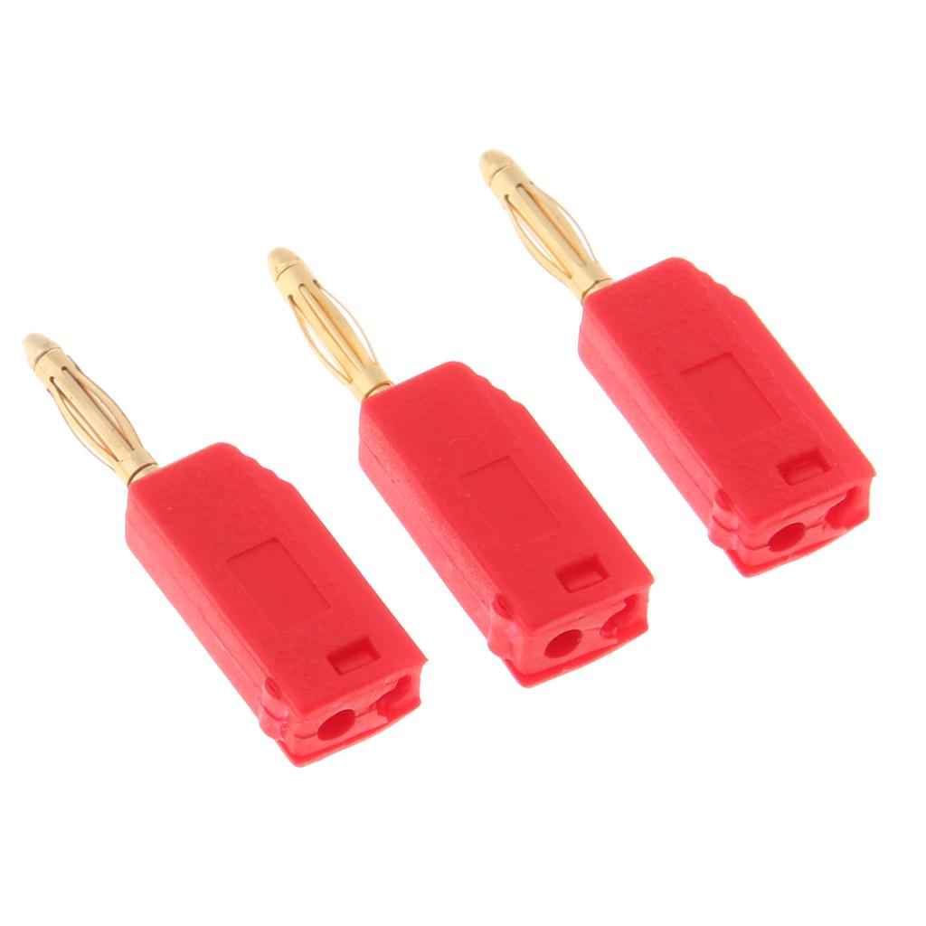 5Pieces 2mm Banana Plug for Test Probes Instrument Meter Connector red