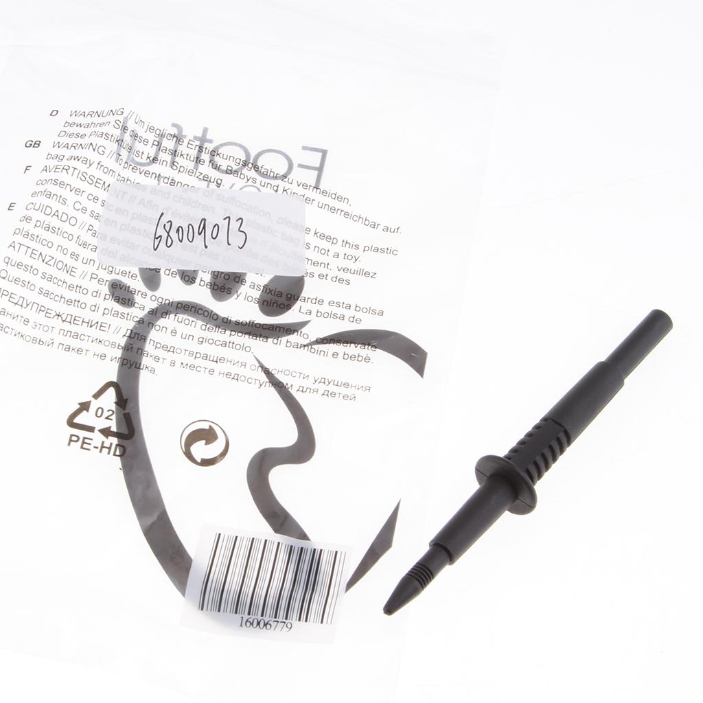 2mm Diameter Stainless Steel Banana Plug Test Probe Lead Pin Tip Pen  black