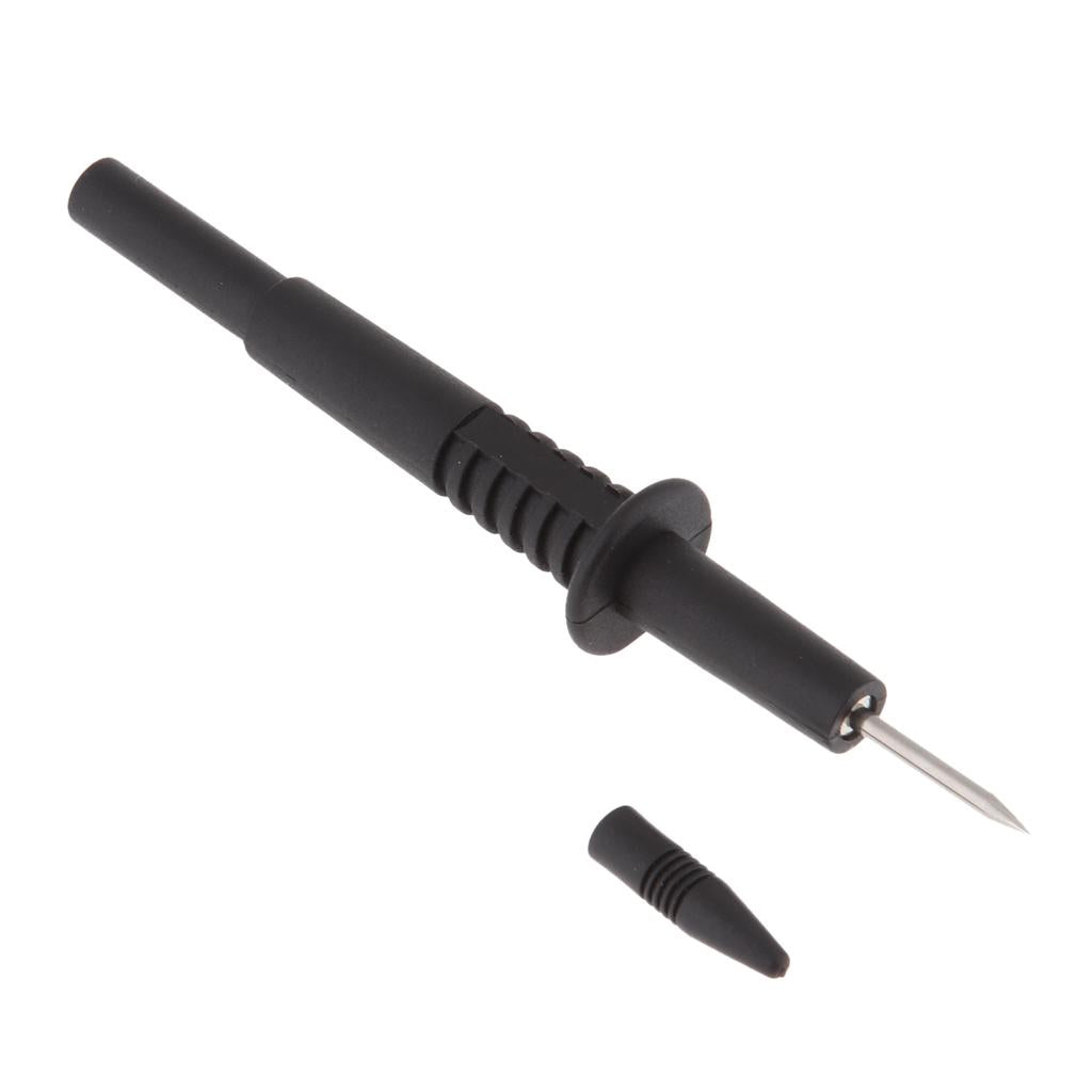 2mm Diameter Stainless Steel Banana Plug Test Probe Lead Pin Tip Pen  black
