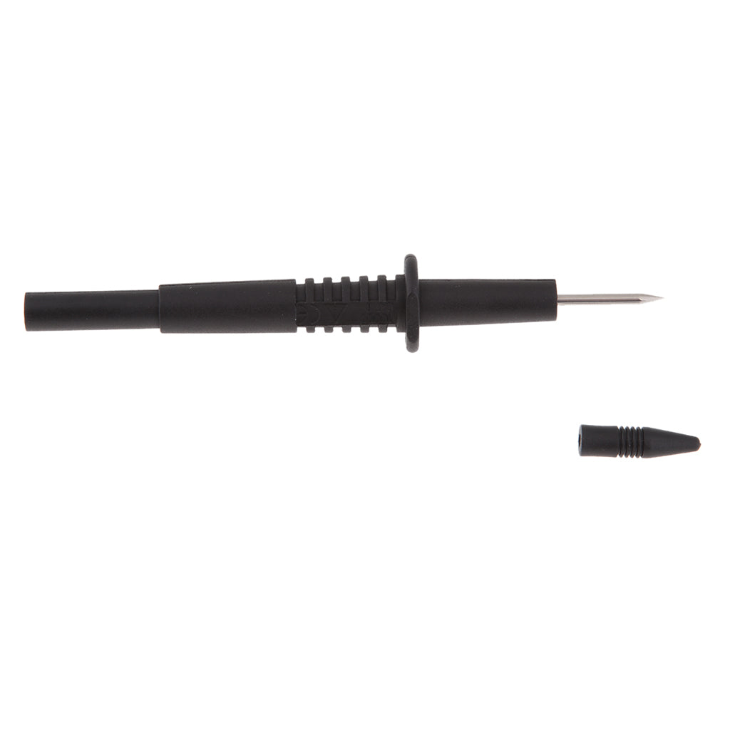 2mm Diameter Stainless Steel Banana Plug Test Probe Lead Pin Tip Pen  black