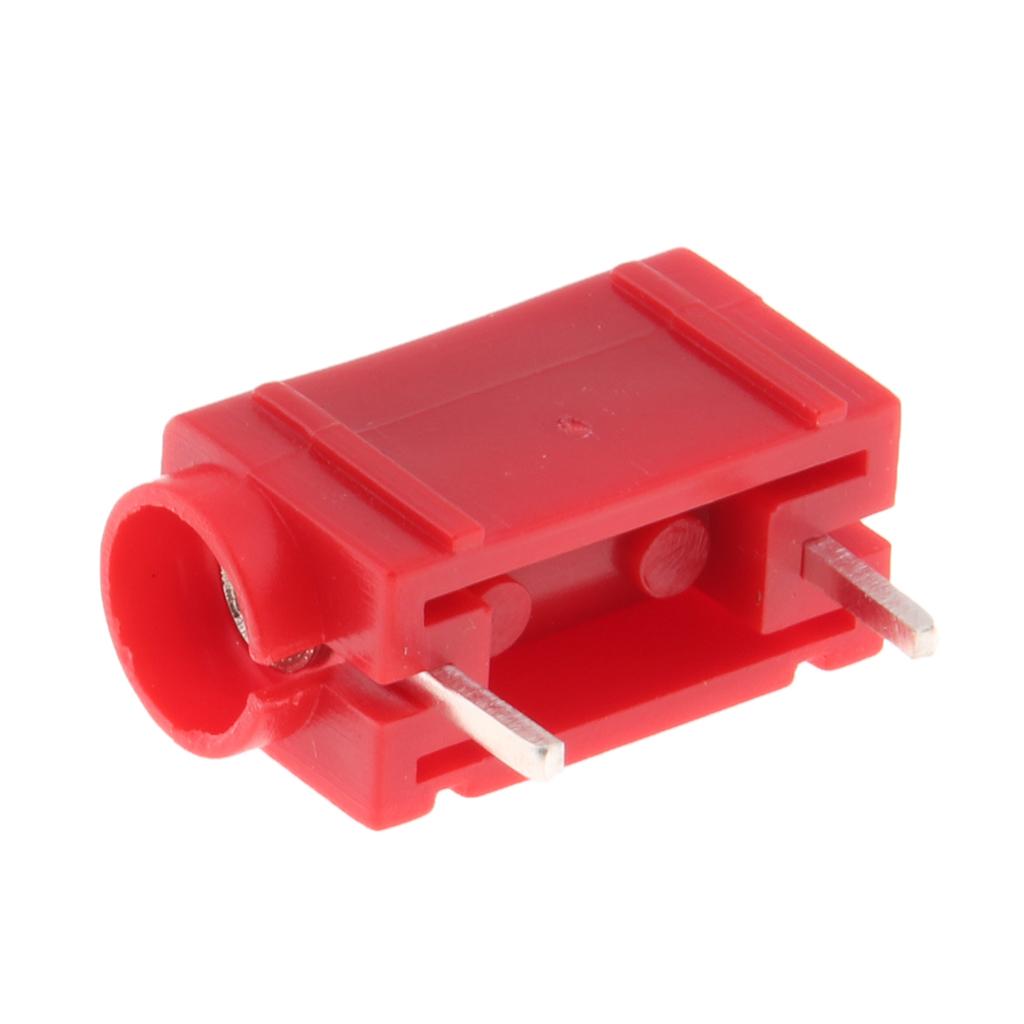 4mm Banana Plug Jack Panel Mount Stacking Socket Slot Connector Red