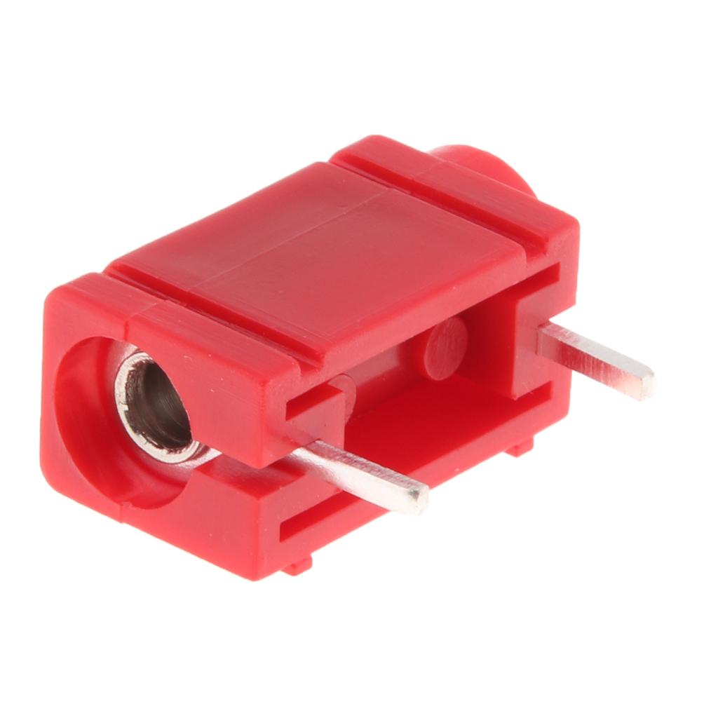 4mm Banana Plug Jack Panel Mount Stacking Socket Slot Connector Red